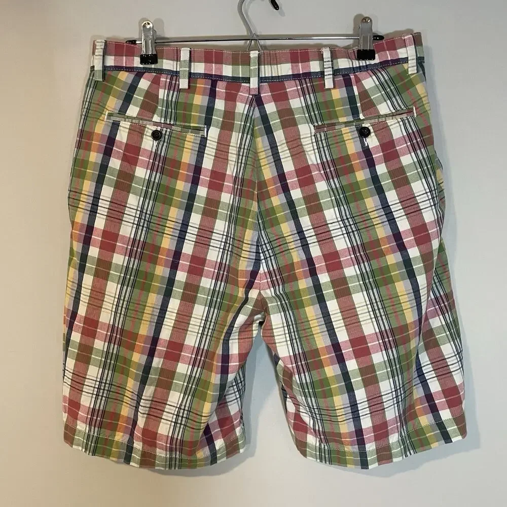 Polo Ralph Lauren Prospect Shorts Mens‎ Sz 34  Plaid Red Vintage Preppy Y2K 90s